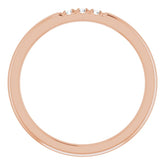 14K Rose .05 CTW Natural Diamond Anniversary Band